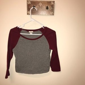 Baseball Tee- croptop